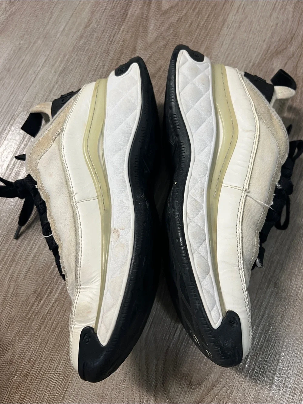 Chanel Trainers Suede and Leather Sneakers - Picture 3 of 15